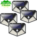 Axyaa 100 LED Solar Wall Lights Outdoor Motion Sensor Garden Street Light