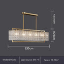 Axyaa Luxury Water Glass Chandelier: Modern LED Lighting Fixture for Home Decor