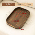 Axyaa Bamboo Dried Fruit Plate Tray & Modern Coffee Table