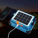 Axyaa Portable Solar Flood Light with USB Rechargeable LED for Camping and Outdoor Work