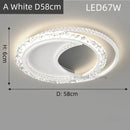 Axyaa Gold Acrylic Round Ceiling Light - Nordic Creative Bedroom Lamp