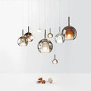 Axyaa Nordic Glass Pendant Lights for Luxurious Chandeliers in Bedroom and Kitchen