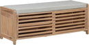 Axyaa Entry Shoe Bench with Cushioned Seat, 2 Drawers & Slatted Shelf