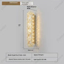 Axyaa Crystal LED Wall Lamp for Bedroom Living Room Decor Lighting