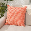Axyaa Fluffy Corduroy Pillowcase White Green 45x45 Throw Cushion Cover