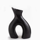 Axyaa Nordic Monochrome Ceramic Vase Geometric Abstract Art Home Decoration Ornament