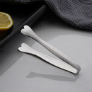 Axyaa Heart Food Tongs: Stainless Steel Cooking Tweezer for Steak, Sugar & Ice