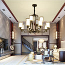 Axyaa Modern Chinese Style Living Room Chandelier with Creative Lighting