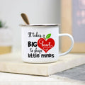 Teacher Enamel Mug by Axyaa - Creative School Water Cup - Perfect Teachers Day Gift