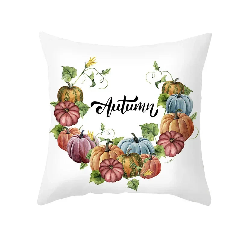 Autumn Maple Leaf Cushion Cover - Axyaa Home Decor Pillows