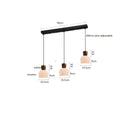 Axyaa Walnut Ceramic Nordic LED Pendant Lights: Modern Japanese Style for Home, Cafe, Restaurant.