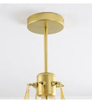 Axyaa Nordic Cream Glass Bubble Ball Chandelier for Bedroom and Living Room