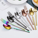 Axyaa Stainless Steel Cutlery Set - 40 Piece Dinnerware Flatware Tableware Kit