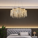 Axyaa Light Luxury Crystal Chandelier for Living Room, Dining Room, Study, and Bedroom