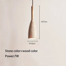 Axyaa Yellow Cave Stone Pendant Chandelier - Modern Nordic Bedroom Lighting