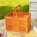 Axyaa Portable Folding Storage Basket: Organize Books, Cosmetics & More!