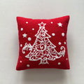 Axyaa Christmas Deer Snowflake Cushion Cover - Home Sofa Decor