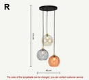 Axyaa Water Pattern Glass Ball Pendant Light - High-End Chandelier