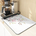 Axyaa Chinese Style Flowers Pattern Cup Mat Set for Dining Table