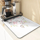 Axyaa Chinese Style Flowers Pattern Cup Mat Set for Dining Table