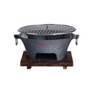 Axya Cast Iron Charcoal BBQ Stove Grill for Outdoor Home Cooking