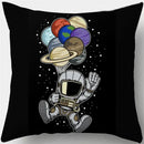 Axyaa Spacemen Rocket Pillowcase for Sofa Home Decor Kids Room