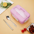Axyaa Kids Bento Box 3-Compartment Microwavable Lunch Container for School, Picnic & Travel