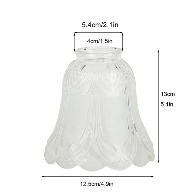Axyaa Clear Cognac Glass Shade Replacement for Ceiling Fan and Wall Fixtures