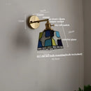 Axyaa Peace Pigeon Tiffany Rotatable Wall Lamp