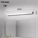 Axyaa Nordic Modern Silver Mirror Wall Lamps LED Sconce Lights for Bathroom & Bedroom