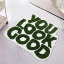 Axyaa Cute Microfiber Bath Mat - Slip-Resistant & Washable Funny Shower Rug