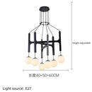 Axyaa Wooden Magic Bean LED Pendant Chandelier for Home Decor