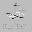 Axyaa Minimalist Ring Led Pendant Light Chandelier for Living Dining Bedroom Decor