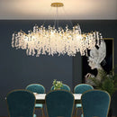 Luxury Axyaa Branch LED Pendant Lights, Gold Lustre Aluminium Lamparas