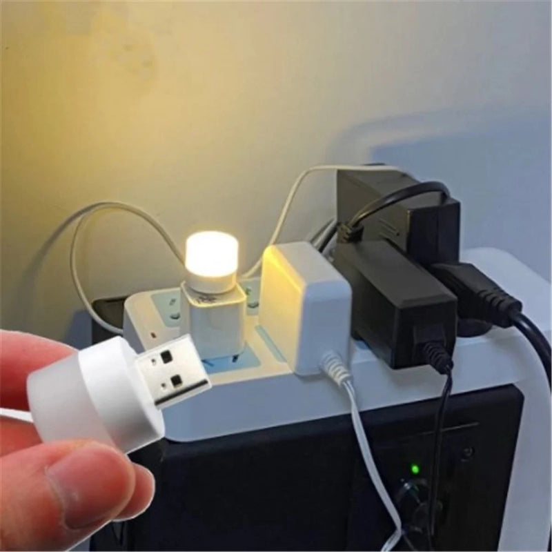 Axya Mini USB Plug Lamp 1W LED Night Light - Super Bright Eye Protection for Computer and Mobile Power