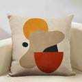 Axyaa Geometric Cushion Cover 45x45cm Linen Pillowcase for Home Bedroom Sofa
