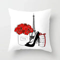 Axyaa Red Cartoon Cushion Cover 45x45cm - Modern Leisure Home Decor Pillow
