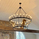 Axyaa Modern Vintage Pendant Chandelier LED Living Room Loft Stair Light