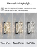 Axyaa Crystal Wall Lamp: Luxury Minimalist Decor for Hotels, Living Rooms, & More