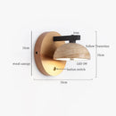 Axyaa LED Wall Lights: Mid Century Modern, Pull Chain Switch, Adjustable Angle, Living Room, Bedside Lamps