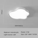 Axyaa White Cloud LED Ceiling Light: Modern Kids Room Bedroom Study Lamp