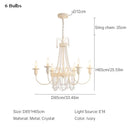 Axyaa French Crystal Chandelier Wall Lamp for Bedroom Princess Room