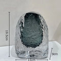 Axyaa Gradient Glazed Glass Vase Hydroponics Flower Pots Modern Home Decor