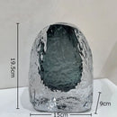 Axyaa Gradient Glazed Glass Vase Hydroponics Flower Pots Modern Home Decor