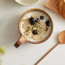 Axya Nordic Ceramic Breakfast Mug, Retro Oatmeal Coffee Cup for Kitchen & Dining