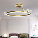 Axyaa Nordic Butterfly LED Chandelier - Gold Luxury Lighting for Bedroom, Dining Room & Parlor