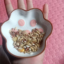 Axyaa Ceramic Cat Claw Mini Pet Bowl 3.6" - Small Pets Feeding & Drinking