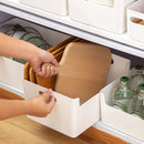 Axyaa Kitchen Organizer: Seasoning & Tableware Storage Box with Desktop Basket