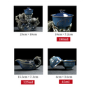 Axya Dragon Kung Fu Tea Set - Bone Teapot & Tea Cup Set