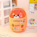 Axyaa Bear Desktop Organizer with Lid & Pen Holder - Cute & Multifunctional